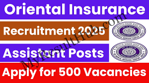 Oriental Insurance OICL Assistant Recruitment 2025